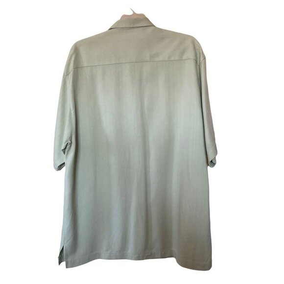 Tommy Bahama short sleeves button up green casual shirt men‎ size Medium - Picture 2 of 8